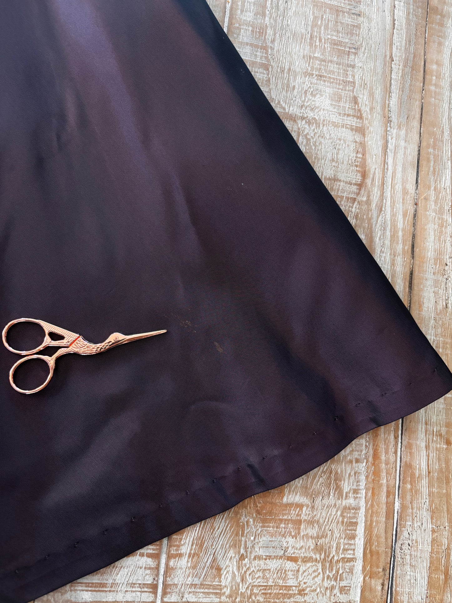 Vintage 1940s Dress - Exceptional Deep Violet Silk Taffeta + Velvet Cocktail Party Dress w Beaded Leaves Size M to L