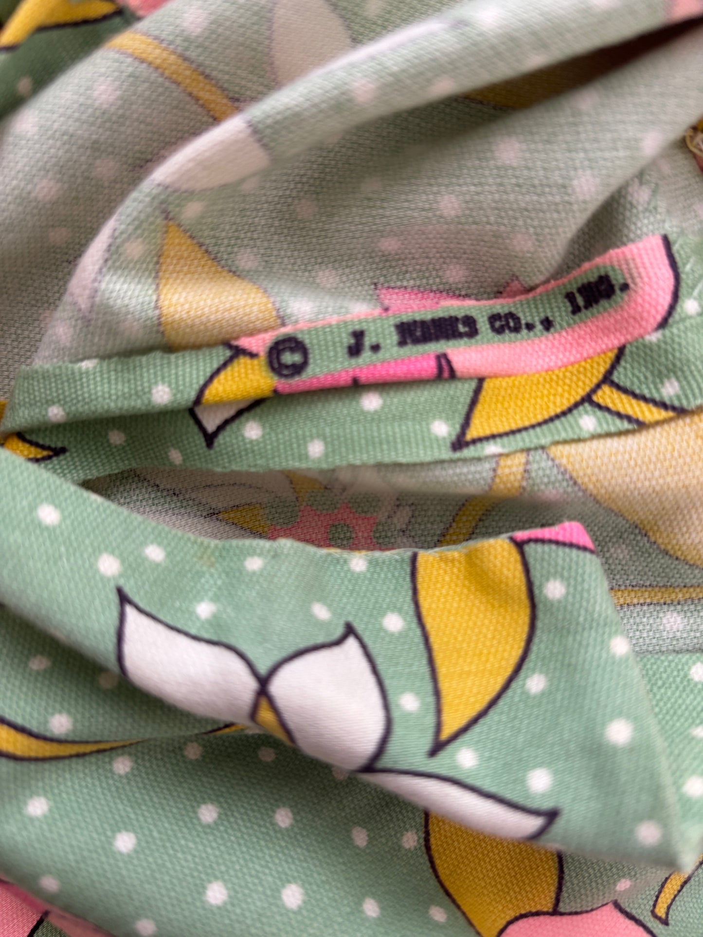 Vintage 1960s Dress - Beautiful Jadeite Green Mod J. Manes Art Nouveau Tulip Princess Cocktail Sheath w Roses Size L