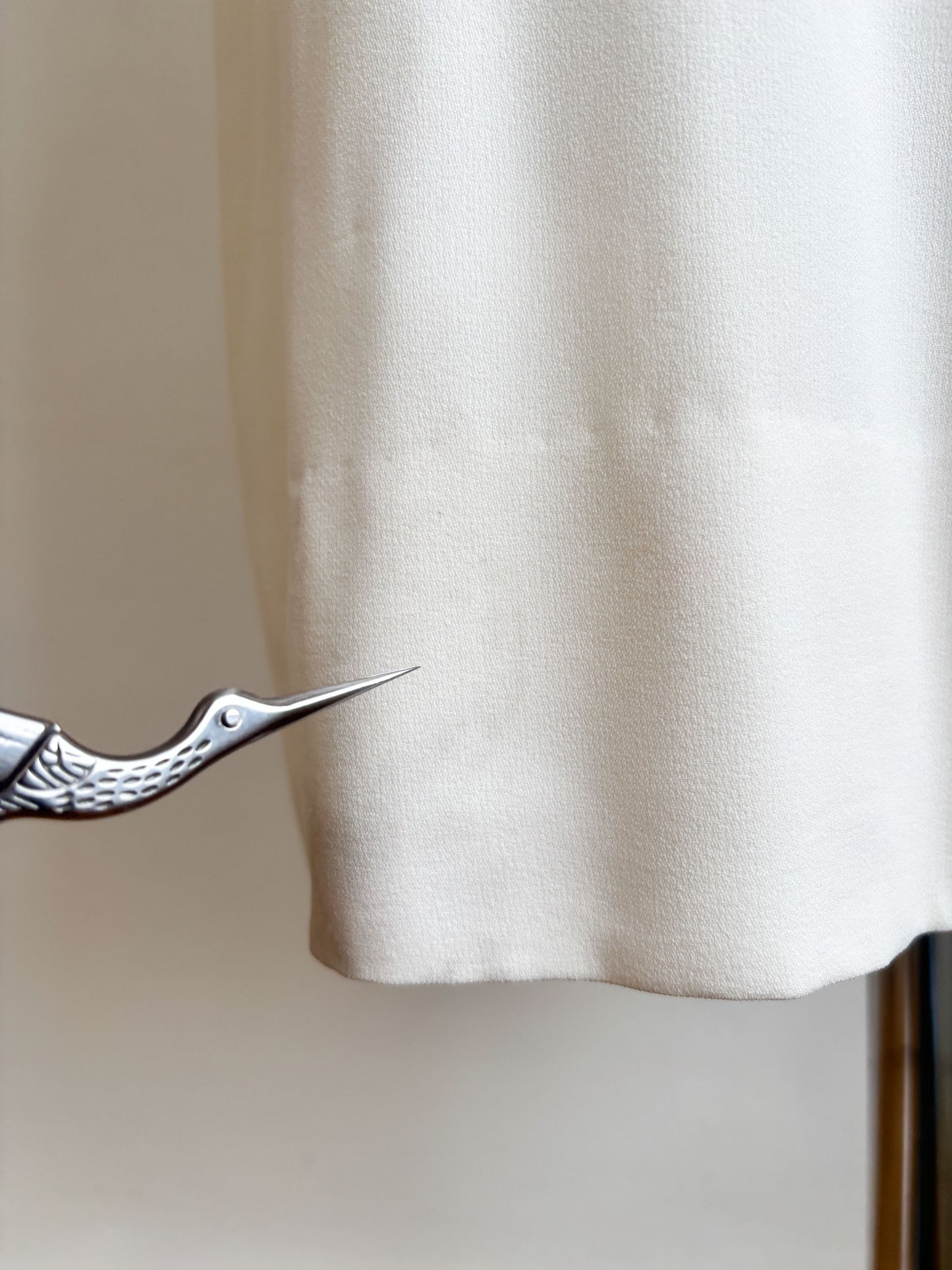 Vintage 1950s Peggy Hunt Dress - Rhinestones! White Illusion Bust Sculpted Wiggle Cocktail Dress Size S