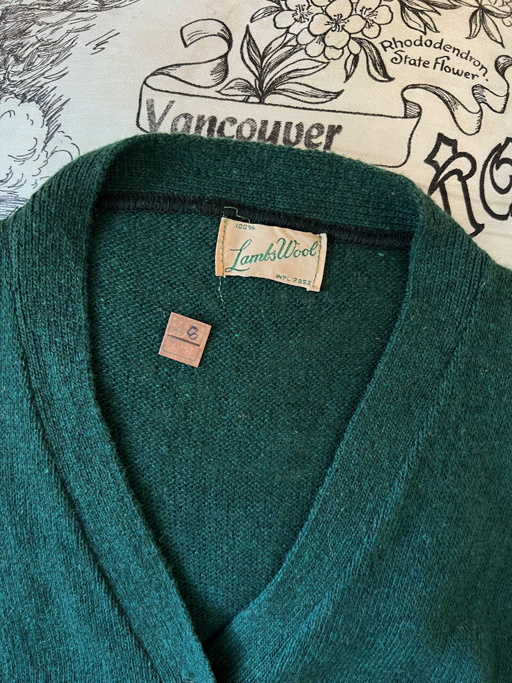 Vintage DEADSTOCK 1940s Knit Cardigan - Pine Green All-Wool Lambswool Sporty Knitwear Sweater w Pockets - Choose Yours!