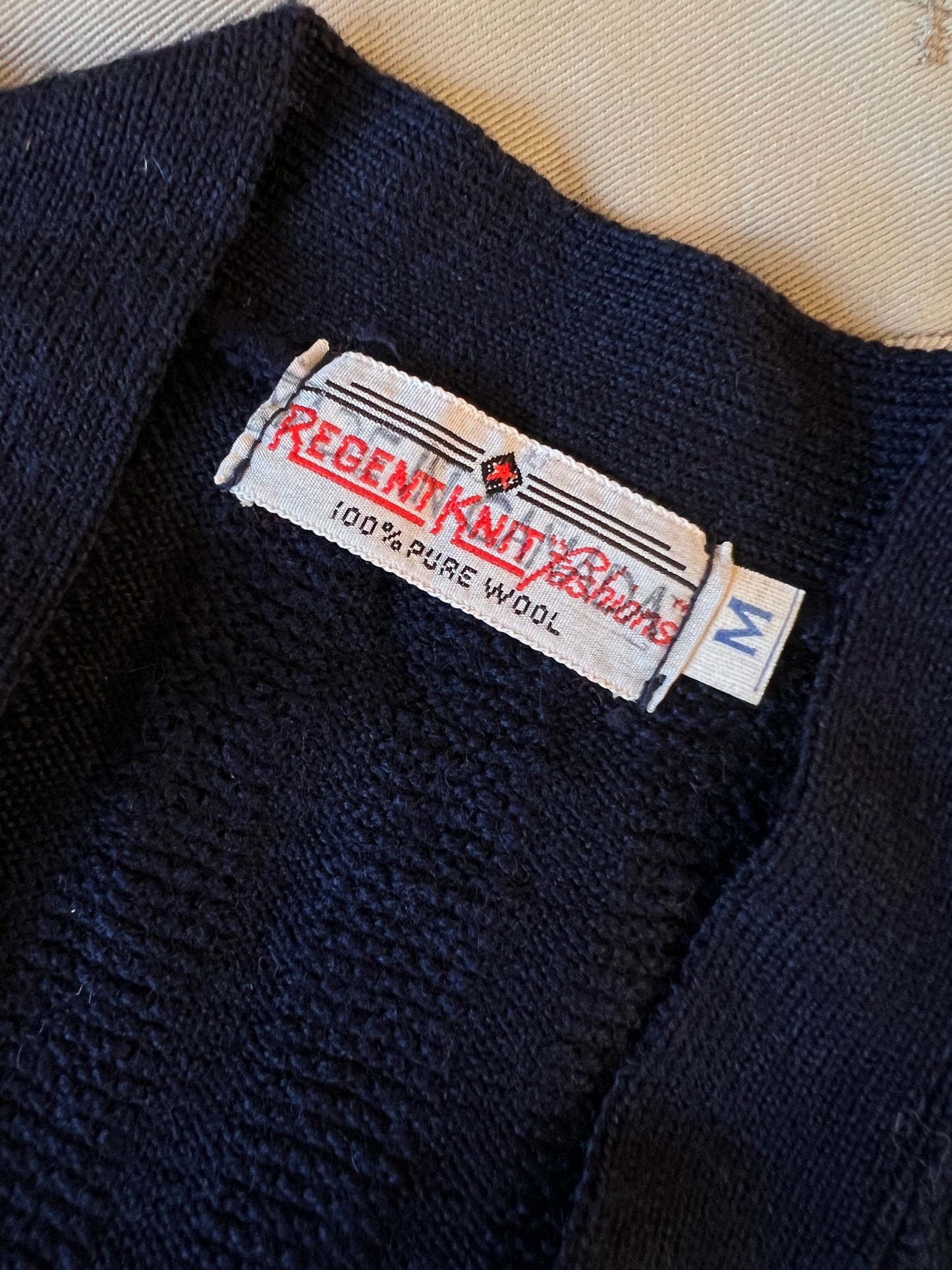 Vintage DEADSTOCK 1940s Knit Vest Top - Navy Blue All-Wool Canadian Sporty Knitwear Sweater Waistcoat Dark Academia - Choose Yours!