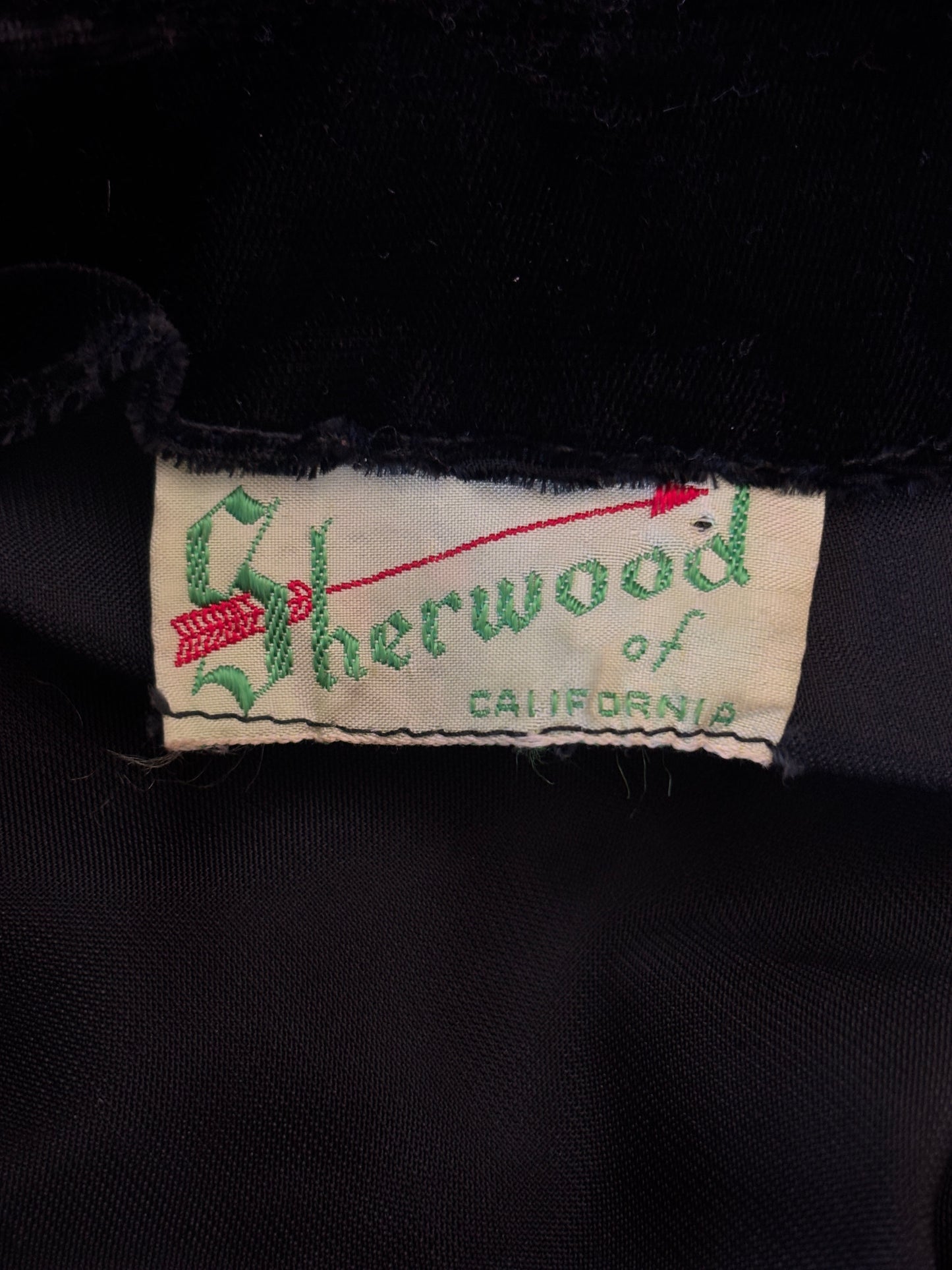 Vintage 1940s Velvet Blouse - Black Ruched + Wrap Top w Rhinestones + Dramatic Belted Buckle Size S to M