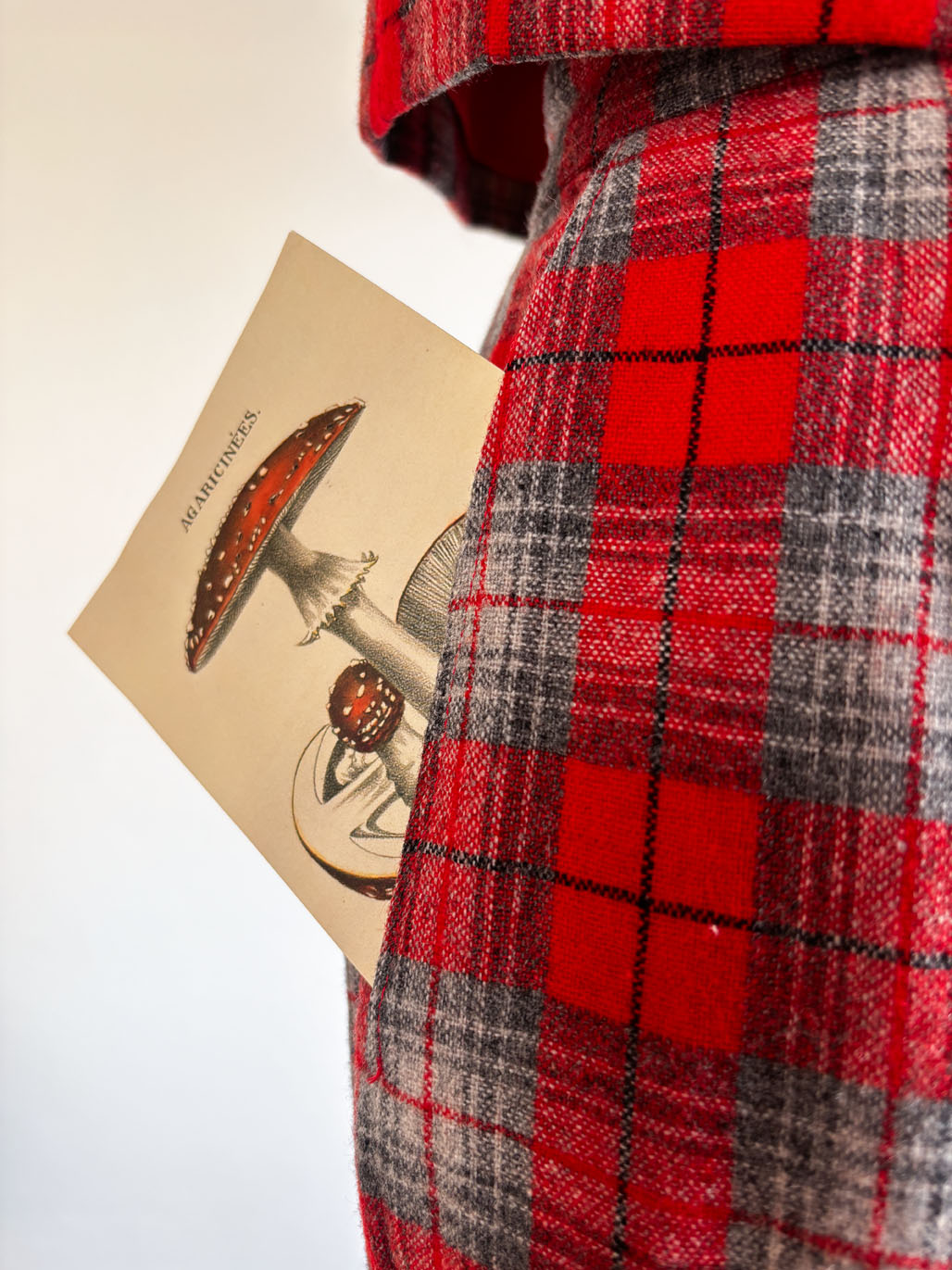 Vintage 1950s to 1960s Plaid Pant Suit - Red Wool Vest Waistcoat Top + Cigarette Pants Size S - M