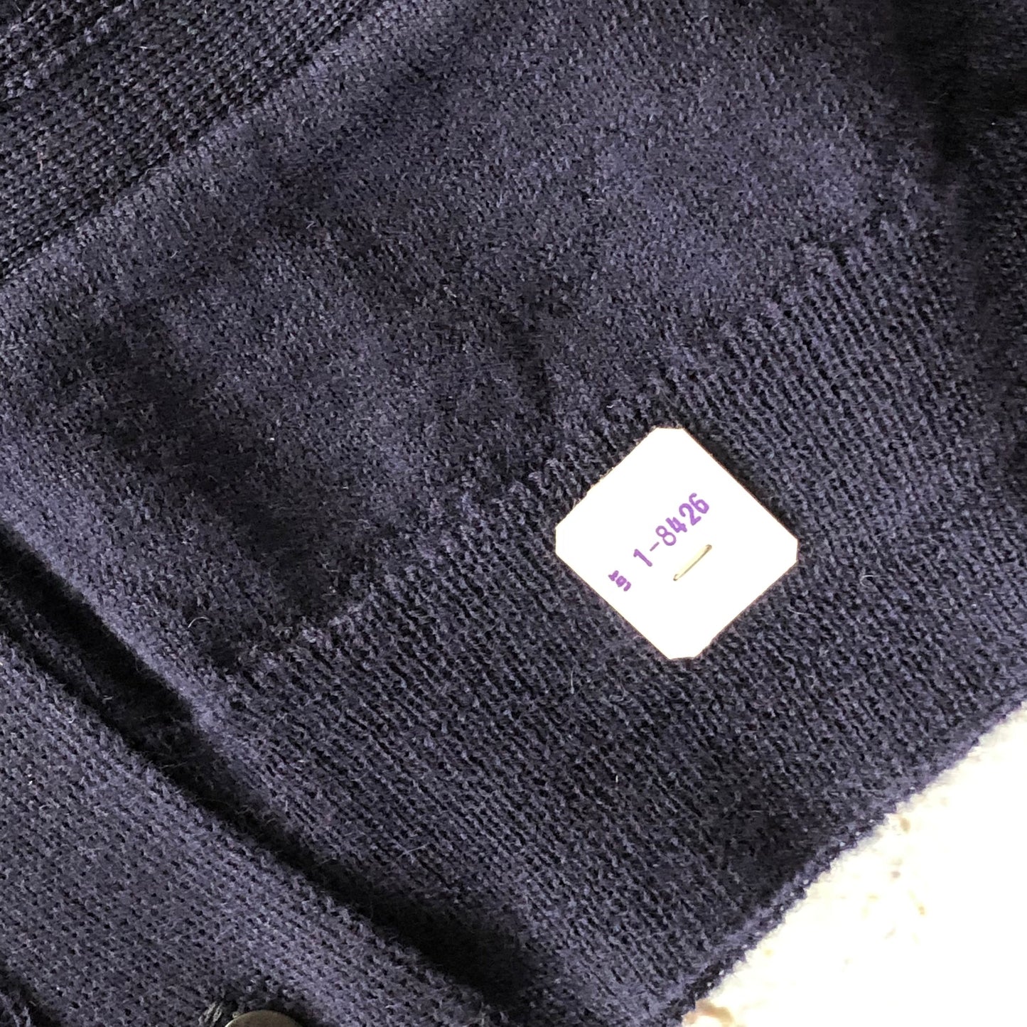 Vintage DEADSTOCK 1960s Navy Blue All-Wool USAF Cardigan Sweater w Pockets - Choose Your Size!