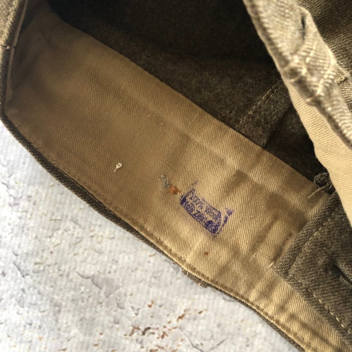 Vintage 1950s New Zealand Army Olive Green Wool Side Button High Waist Field Shorts for Adventures - Range of Sizes!