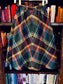 Vintage 1970s Skirt - Cozy Wool Rainbow Autumn Plaid Bias High Waist Size Small