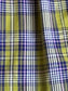 Vintage 1950s Dress - Blue Chartreuse Pink Plaid Soft Cotton Shirtwaist w Belt Size M