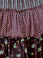 Vintage 1970s Dress - Darling Summer Goth Vicky Vaughn Cotton Calico Boho Sundress Size XS to L