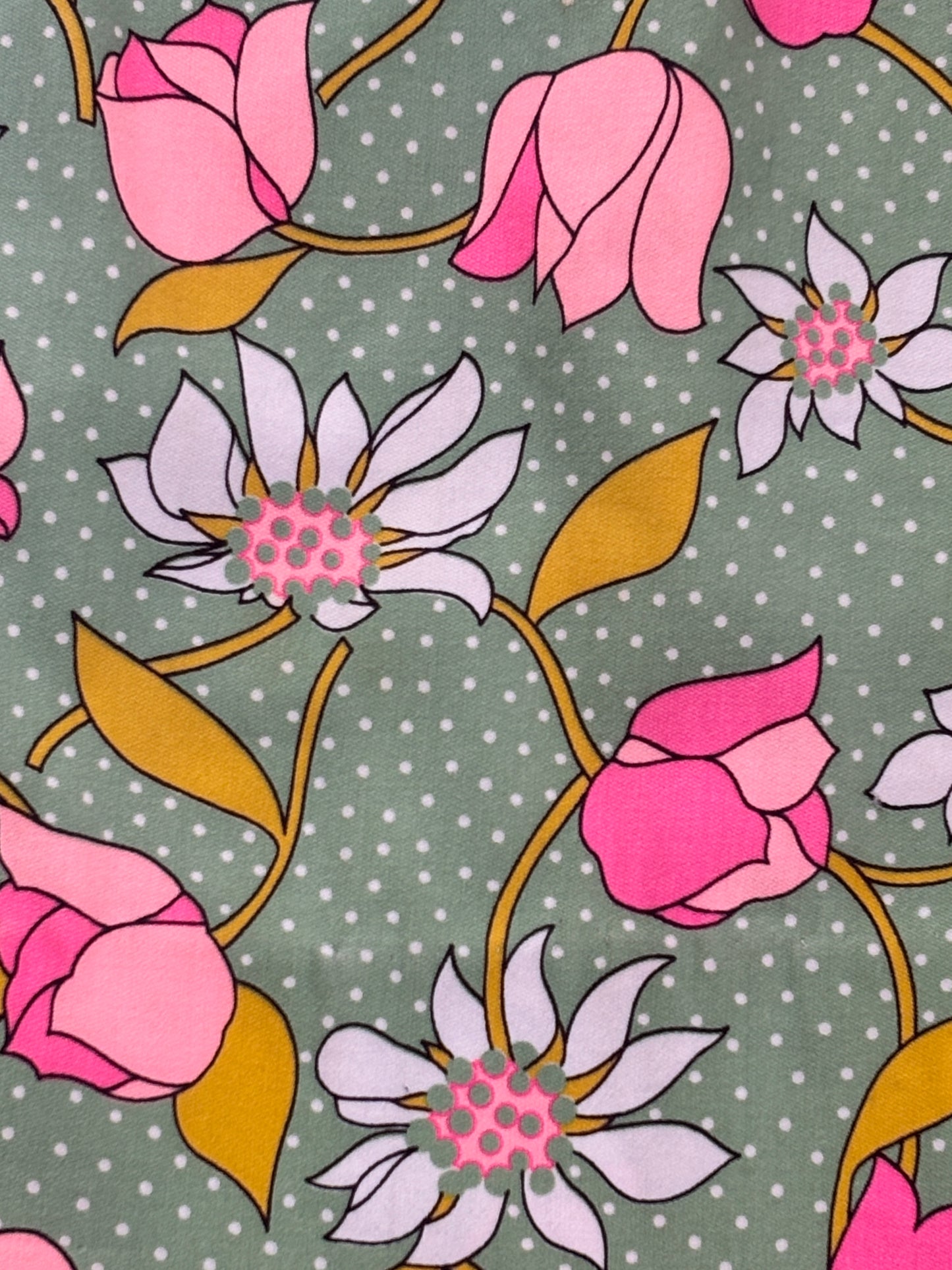 Vintage 1960s Dress - Beautiful Jadeite Green Mod J. Manes Art Nouveau Tulip Princess Cocktail Sheath w Roses Size L