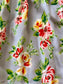 Vintage 1930s Dress - Swingy Rayon Rose Print Sleeveless Tropical Brights Sundress Size S to M