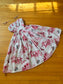 Vintage 1950s Dress - Rare + Amazing Tropical/Hawaiian Butterfly + Pine + Bamboo Novelty Print Pink Red Cotton Sundress Size XS to S