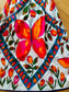 Vintage 1960s to 1970s Mod Skirt - Young Edwardian? Novelty Print DayGlow Butterfly Maxi Size M