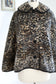 Vintage 1950s to 1960s Leopard Print Cape - Faux Fur Teddy Bear Cloak Coat w Bakelite Fits Many