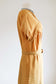 Vintage 1940s Rayon Dress - VOLUP + FABULOUS Honey Draped + Trained + Fishtail Belted Cocktail Dress Size L to XL