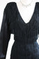 Vintage 1980s Dress - BOMBSHELL Black Hourglass Fully-Fringed Cocktail/Event Dress Size S to M