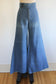 Vintage 1970s Denim Jeans - MEGA BELL BOTTOMS Light Wash Prophet and Friends 1974 Documented Pants W26"