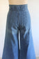 Vintage 1970s Denim Jeans - MEGA BELL BOTTOMS Light Wash Prophet and Friends 1974 Documented Pants W26"