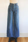 Vintage 1970s Denim Jeans - SUNRAY BOOTY! Medium Wash Wide Leg Pants W26"