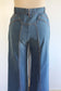 Vintage 1970s Denim Jeans - SUNRAY BOOTY! Medium Wash Wide Leg Pants W26"