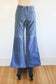 Vintage 1970s Denim Jeans - MAVERICK Medium Wash + Watch Pocket Bell Bottom Flare Jeans Pants W29"