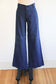 Vintage 1970s Denim Jeans - WIDE FLARE LEGS Dark Wash Sailor Nautical Jeans Pants Rare W32"