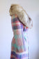 Vintage 1960s to 1970s BEST EVER Mohair Coat - EXCEPTIONAL Icy Pastel Plaid Wool + Arctic Fox Collar & Self Belt Size XS to M