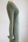 Vintage 1970s Knit Dress - BEAUTIFUL Deadstock w Tags Mermaid Green Silver Lurex Knitwear Gown Very Princess Tiana w Crystal Buttons Size XS to S