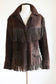 Vintage 1960s - 1970s Leather Fringed Jacket - Deep Espresso Buttery Suede w Loads of Fringe Size S to M