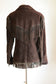 Vintage 1960s - 1970s Leather Fringed Jacket - Deep Espresso Buttery Suede w Loads of Fringe Size S to M