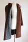 Vintage 1940s Teddy Bear Coat - COZY Russet Brown Wool Faux Fur Plush Big Shoulder Car Coat Fits S to L