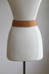 BELTOPIA! Vintage 1950s Caramel Belt - Wide Leather "Champion" Cincher w Brass Plates/Buckle Size XS