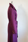 RARE Vintage 1970s VALENTINO TWA Designer Coat - Exquisite Flight Uniform Mod Angular Wool Princess Coat in Aubergine Hue Size S - M