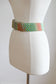 BELTOPIA! Vintage 1980s Esprit Belt - RARE Made in Japan Plaid Vinyl Lenticular Street Style Wide Cincher Size S