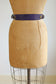 BELTOPIA! Vintage 1950s Violet Belt - Wide Leather Cincher w Double Brass Hardware/Buckles Size S