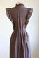 Vintage 1970s Dress - Dreamy Soft Cotton Blend "You Babes" Sundress Asymmetrical Plaid Size M