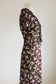 Vintage Style 1940s Dress - Y2K Era Bettie Page Las Vegas Discontinued Novelty Print Bow Chiffon Size M