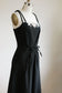 Vintage 1950s Dress - Stunning Black White Linen Lace Doris Dodson Designer Princess Sundress Size S
