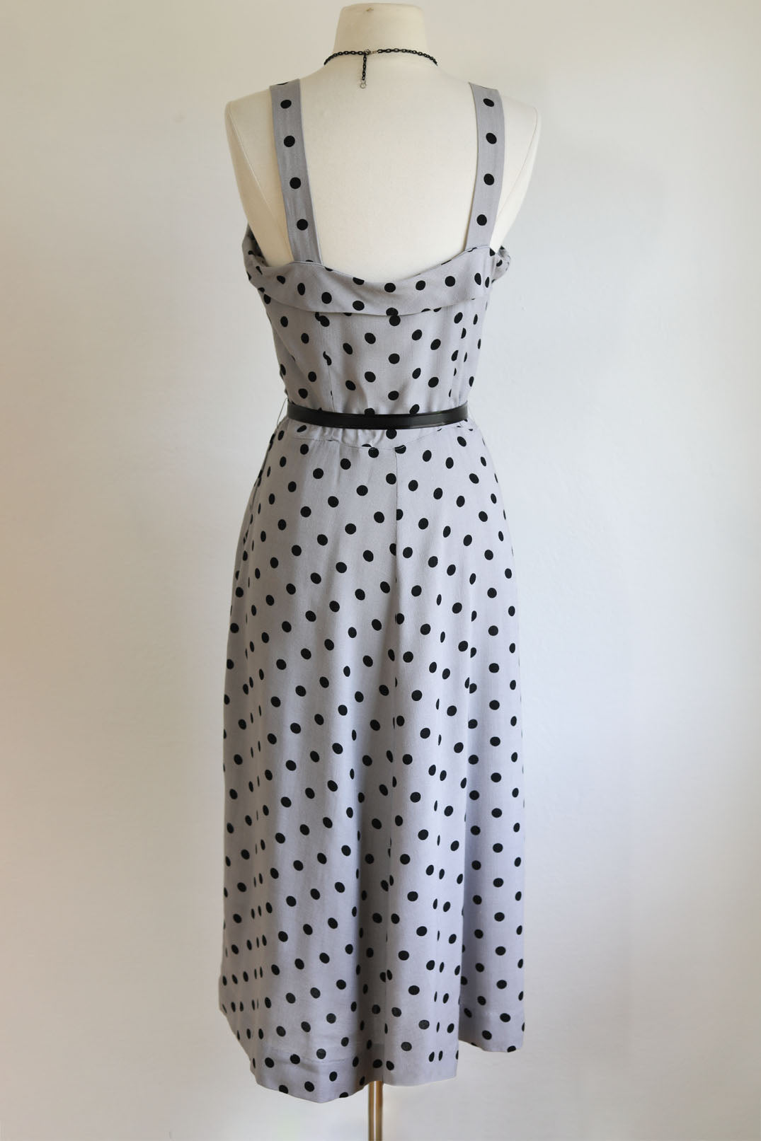 strapless open back dress Vintage 1940s Jumper Dress