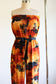 Vintage 1970s Jumpsuit - Hawaiian Novelty Print Spear Fishers Sunset Cotton Cigarette Pants Romper Size XS to M