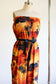 Vintage 1970s Jumpsuit - Hawaiian Novelty Print Spear Fishers Sunset Cotton Cigarette Pants Romper Size XS to M