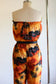Vintage 1970s Jumpsuit - Hawaiian Novelty Print Spear Fishers Sunset Cotton Cigarette Pants Romper Size XS to M