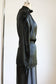 Vintage 1930s to 1940s Wide Leg Pajama Set - NOS! Glossy Black Satin w Gold Bowtie Jacket Palazzo Pants Size M to L
