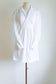 Vintage 1970s Dress - Striking Puff Lace Sleeve Angelic White Babydoll Mini Princess Dress Size M to XL