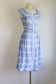 Vintage 1940s to 1950s Sundress - Breezy Pale Blue Cotton Chambray Coat Dress Size XS