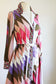 Vintage 1960s Dress - Pucci Style Bernardo Designer Geometric Pastel Jersey Coat Dress Size M to L
