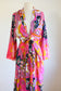 Vintage 1960s Loungewear Dress - Mod Psychedelic Hollywood Vasarrette Lounging Kaftan Size XS to L