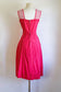 Vintage 1940s Dress - Darling Novelty Ship's Wheel Cotton Rose Pink White Sundress Size L to XL