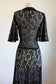 Vintage 1930s Redingote - Volup! Summer Goth Black Sheer Lace Deco Duster Evening Jacket Dress Size L to XL