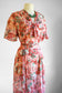 Vintage 1940s to 1950s Dress - Volup! Beautiful Nelly Don Designer Cotton Batiste Dress Size XL
