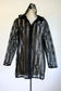 Vintage 1960s to 1970s Hooded Jacket - Summer Goth Black Pointy Hood Mystical Moon Cover-Up Size XS to M